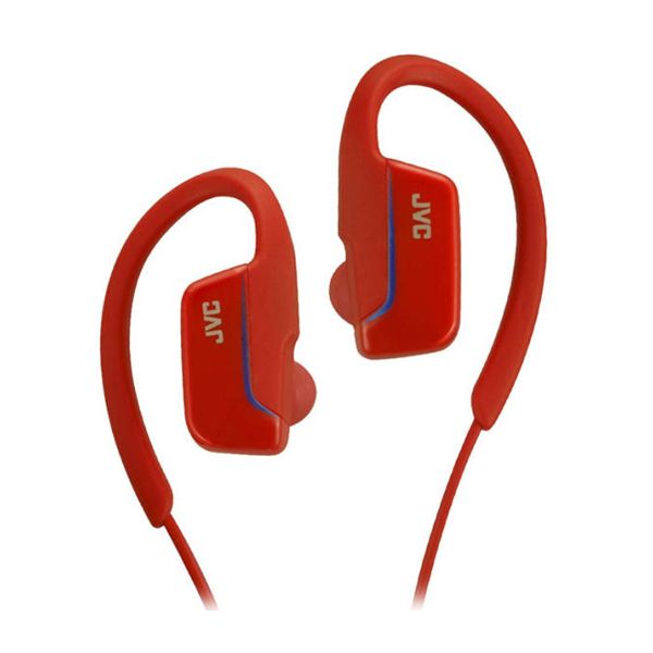 JVC HAEC30BT Red Wireless Bluetooth Sport Ear Clip Headphones