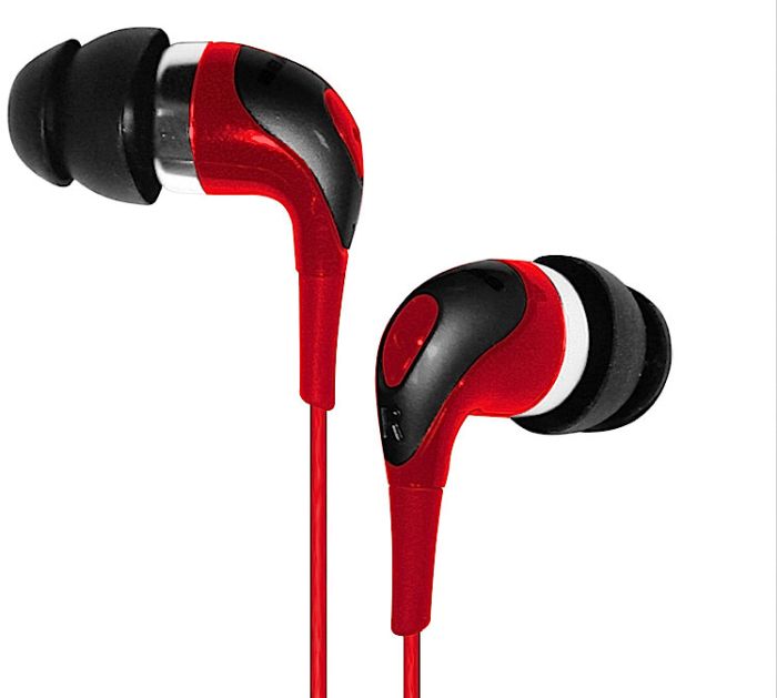 HEADFUNK HFE343R RED Badass Earbuds - Sno! Zone Extreme Earphones
