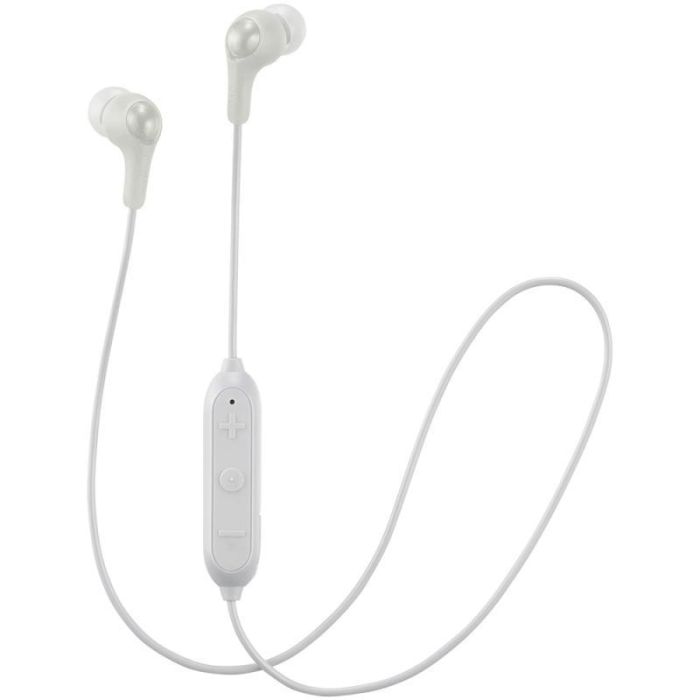 JVC HAFX9BT White Gumy Elastomer Wireless Bluetooth In Ear Headphones