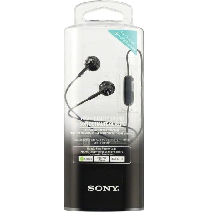 Sony MDR-EX110AP Black In Ear Headphones