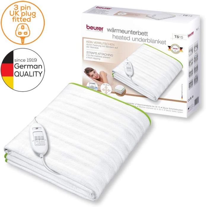 Beurer TS15D Electric Heating and cooling Underblanket with 3 heat settings 122x152cm