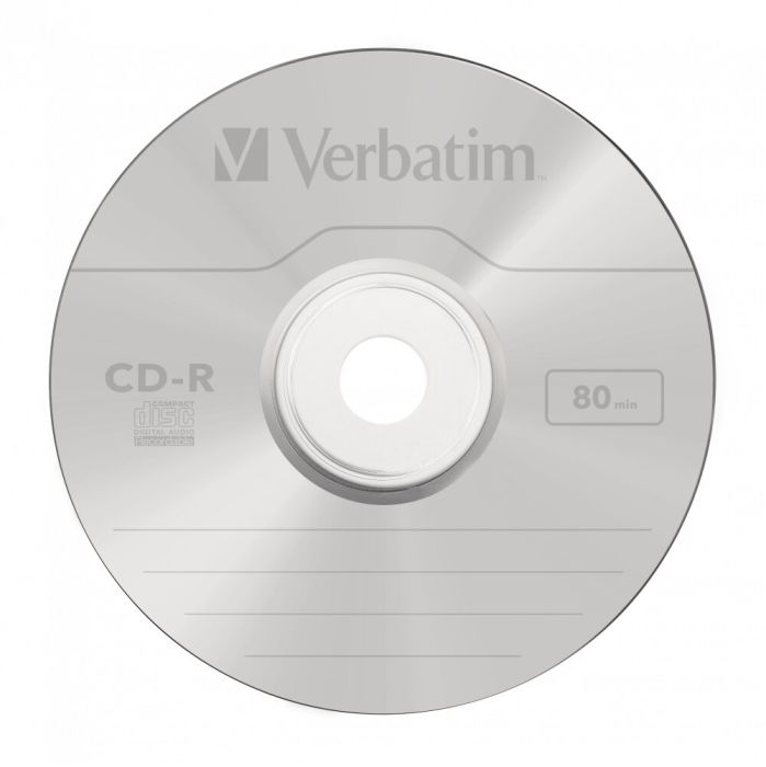 VERBATIM CD-R80 Audio Pack 10 CDR Recordable Discs 80min Blank Media
