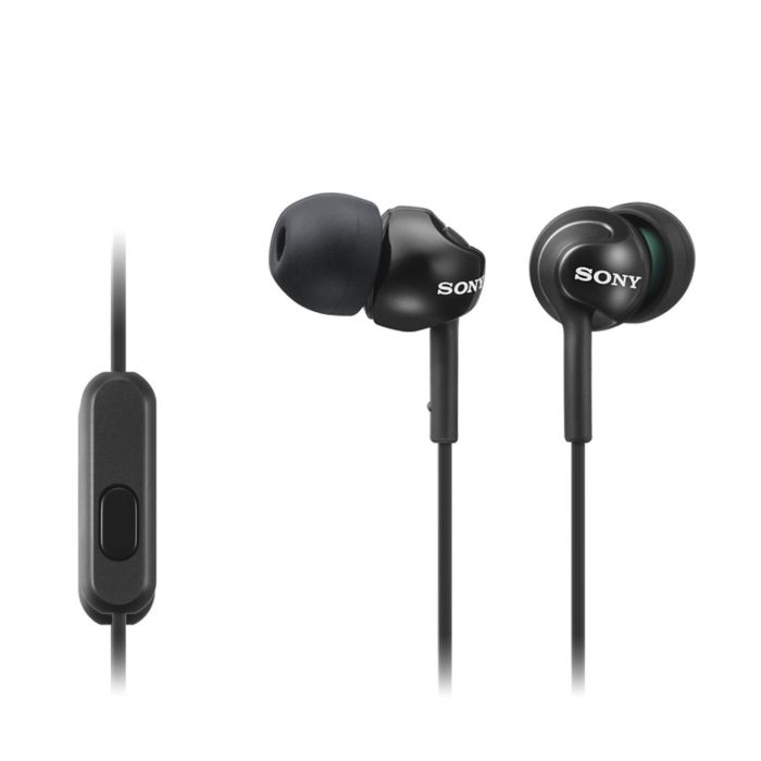 Sony MDR-EX110AP Black Wired In-Ear Headphones with in Line Microphone