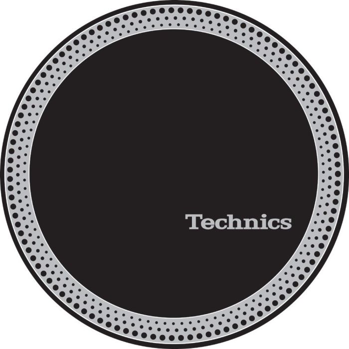 Technics Slipmat 60666 Strobe 3 Silver on Black