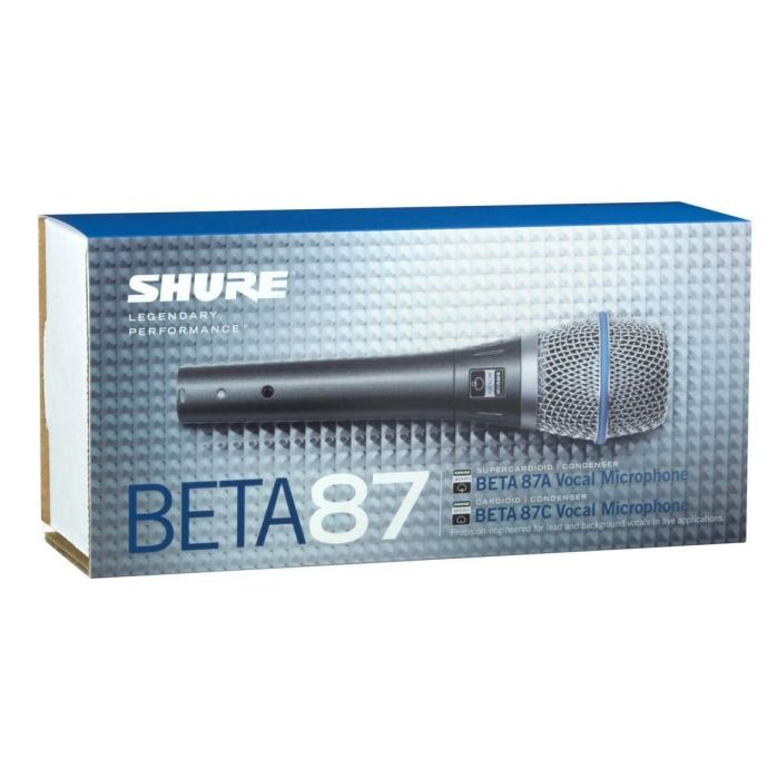  Shure Beta 87A Handheld Vocal Supercardioid Condenser Microphone