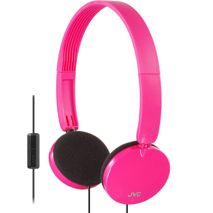 JVC HA-SR170-P-E Pink Over-Ear Headphones with Microphone
