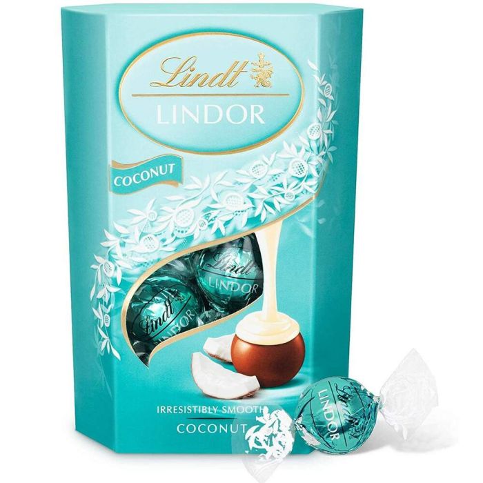 Lindt Lindor Milk Coconut Chocolate Truffles Box 200g