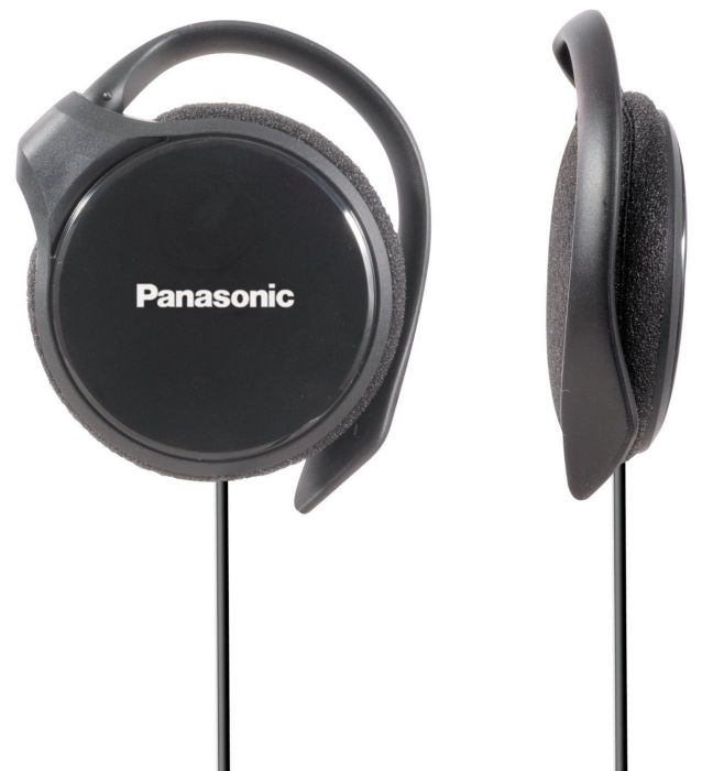Panasonic RP-HS46 Black Clip Wired On-Ear Headphone with Ultra-Slim Housing