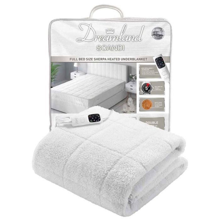 FiNeWaY@ New Single Size 120cm x 60cm Pure Luxury Soft Comfort Washable Warm Electric Heated Under Blanket with Single Remote Control and 3 Heat Settings 