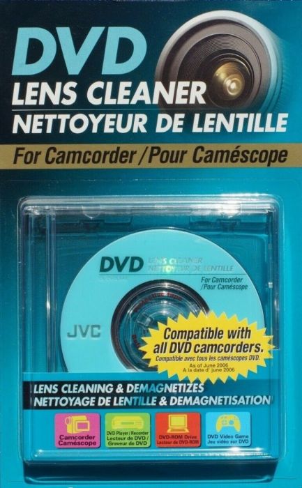 Jvc CL-DVD8BLK  Mini Dvd Lens/Laser Cleaning Disc 8cm For Camcorders