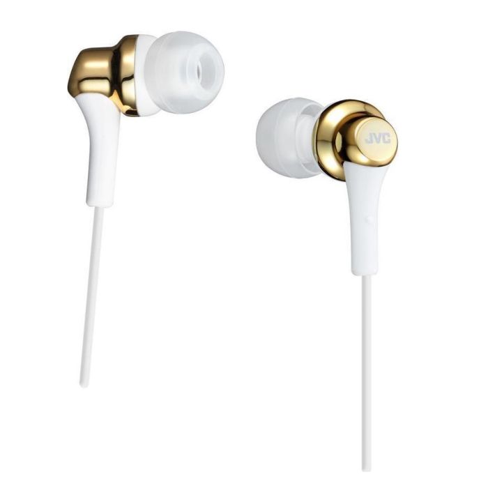 JVC HAFX42BT Premium Sound Bluetooth Earphones w/ Neck Band Support - Gold