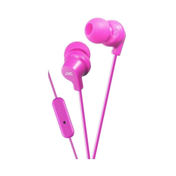 JVC HAFR15P Superior Sound In-Ear Headphone with Microphone and Remote - Pink