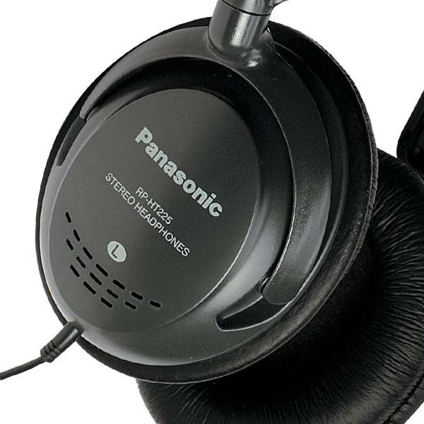 Panasonic RP-HT225 BLACK Full Size Monitor Headphones XBS Extra Bass