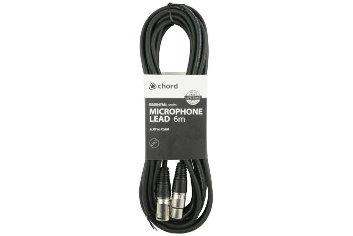 CHORD QTX 190.082UK Standard Microphone Lead 6m