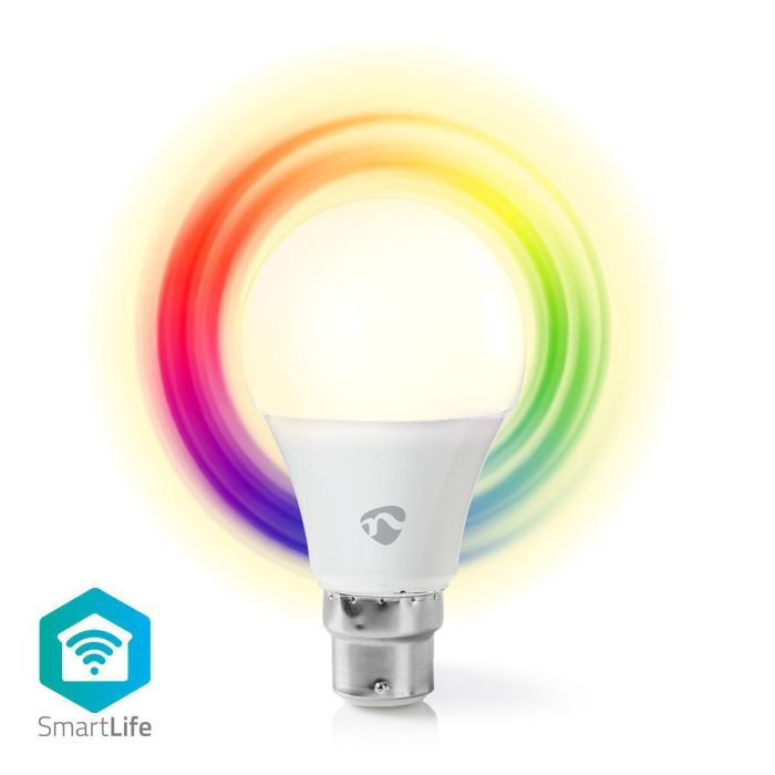 Nedis WIFILC10WTB22 WiFi Smart LED Bulb | Full Colour and Warm White | B22