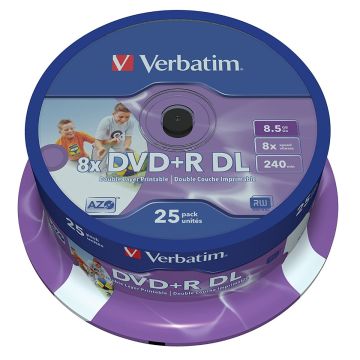 Verbatim 43667 DVD+R 8.5Gb 8x Double layer 