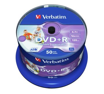 Verbatim DVD+R 4.7GB 16x speed spindle 50