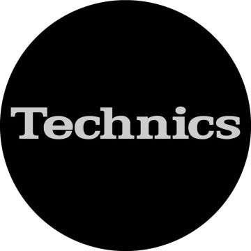 Technics Slipmat 60638 Simple T2 Black Silver Logo