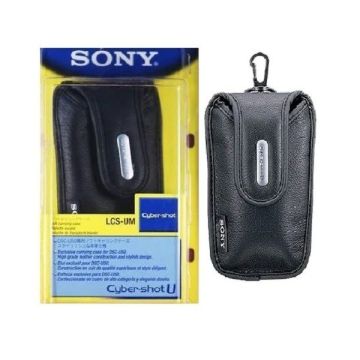 Sony Cybershot DSC-U50 Black Leather Case Sport Style case LCS-UM
