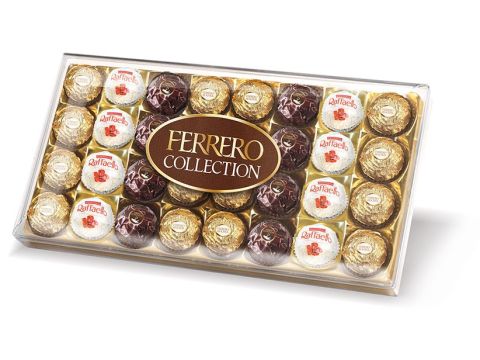 Ferrero Collection Chocolate Hamper Gifts Set, Assorted Dark, Milk, Chocolate and Coconut and Almond, 359g, Box of 32 Pieces