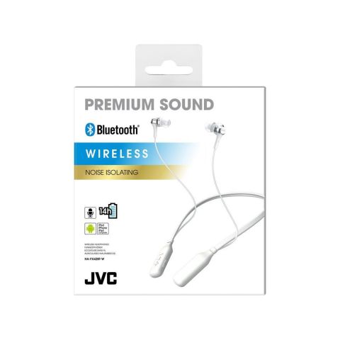 JVC HAFX42BT White Wireless Earphones