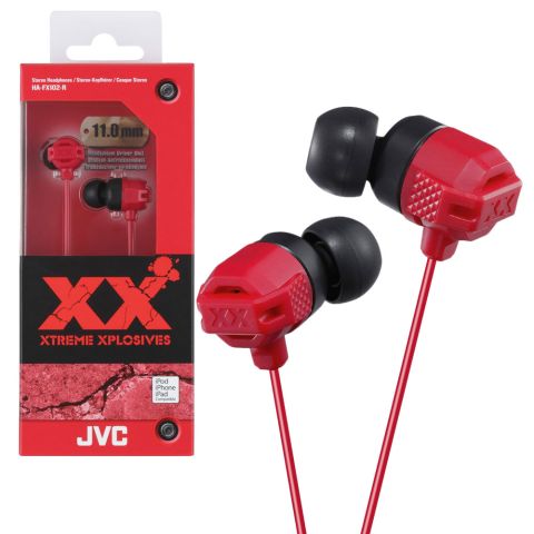 JVC HAFX102 RED In Ear Headphones