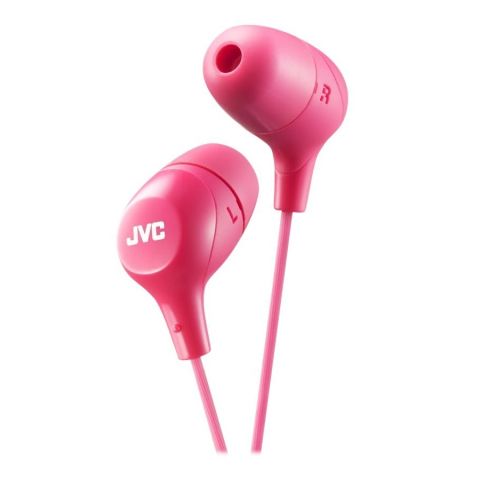 JVC HAFX38P Pink Marshmallow in ear Headphones