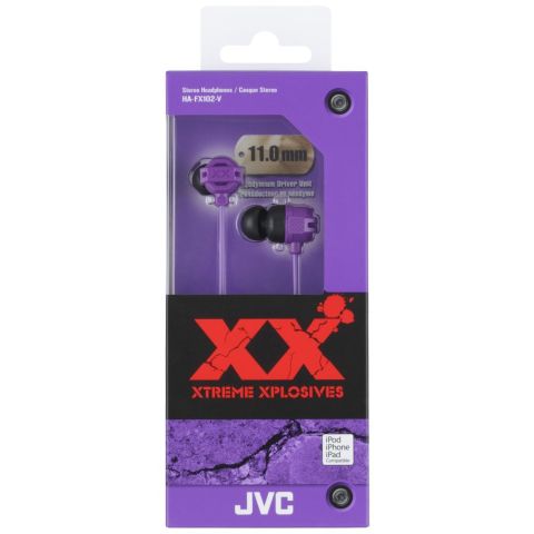 JVC HA-FX102 Violet In-Ear Headphones