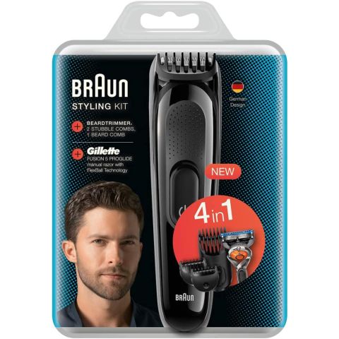 Braun SK3000 4-In-1 Styling Kit with Gillette Razor