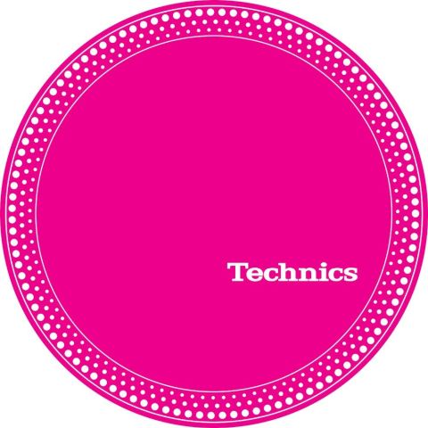 Technics Slipmat 60664 Strobe 1 White Dots on Pink