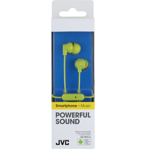 JVC HAFR15-G-E Green In Ear Headphones