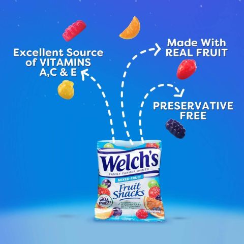 Welch's Mixed Fruit Snacks 80 X 25G Pouches