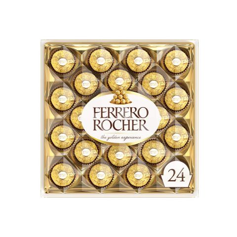 Ferrero Rocher Chocolate Pralines Gift Box of 24 Chocolates 300g