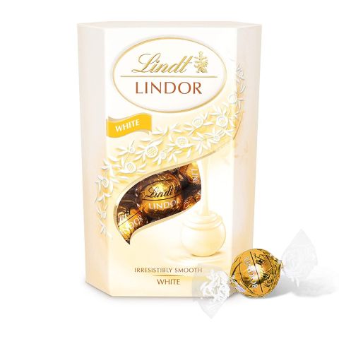 Lindt Lindor White Cornet Chocolate Truffles Gift Box 200 Grams