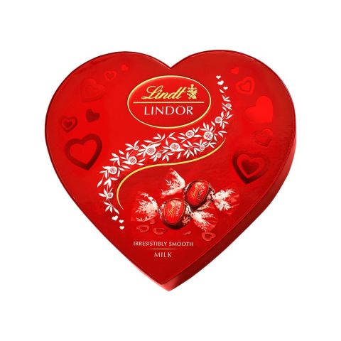 Lindt Lindor Milk Chocolate Heart Box 200g