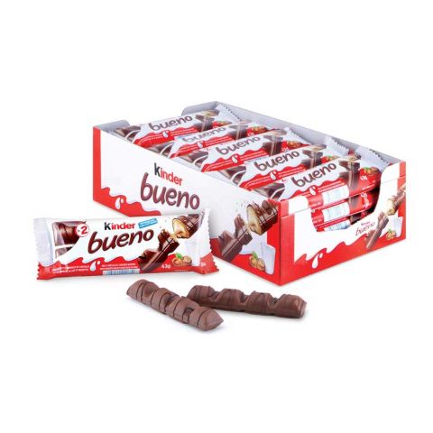 Kinder Bueno Milk Hazelnuts Chocolate 20 Bars