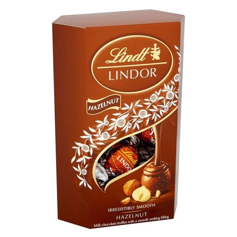 Lindt Lindor Hazelnut Chocolate Truffles Box 200g 
