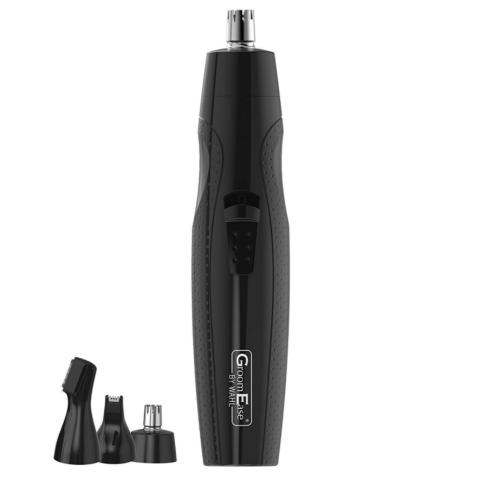 Wahl 5608-217 Black Groomease 3-in-1 Personal Trimmer For Removing Unwanted Facial Hair