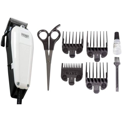 Wahl 9160-800 Performer Dog Animal Shaver Clipper Kit - Steel Blades, 4 x Combs, Scissors