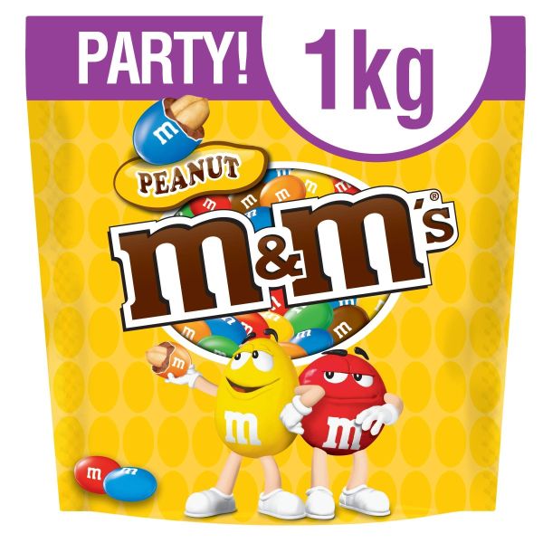 M&M's Peanut Chocolate Party Pouch Bag 1kg- Beirut Duty Free
